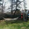 Observatory location in the yard, facing South